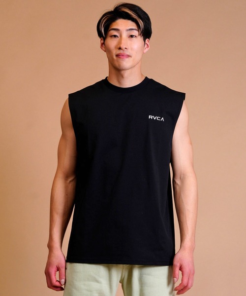 RVCA(ルーカ)の「【ムラサキスポーツ別注】RVCA/ルーカ ユーティリティ/水陸両用 ブランドロゴ ラッシュガード/バックプリントタンクトップ BD041-P35(ラッシュガード・メンズ・ホワイト/ブラック・S/M/L)」の10枚目の写真