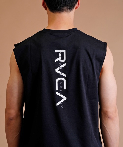 RVCA(ルーカ)の「【ムラサキスポーツ別注】RVCA/ルーカ ユーティリティ/水陸両用 ブランドロゴ ラッシュガード/バックプリントタンクトップ BD041-P35(ラッシュガード・メンズ・ホワイト/ブラック・S/M/L)」の15枚目の写真