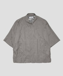 【ATTACHMENT / アタッチメント】別注 WASHABLE TROPICAL S/S ZIP SHIRTS/別注ウォッシャブルトロピカルS/Sジップシャツ