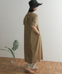 URBAN RESEARCH DOORS | リネンコットンバックリボンワンピース(ワンピース)