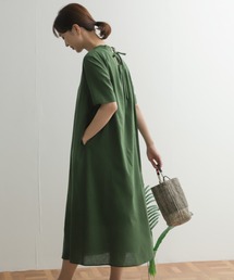 URBAN RESEARCH DOORS | リネンコットンバックリボンワンピース(ワンピース)
