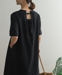 URBAN RESEARCH DOORS | リネンコットンバックリボンワンピース(ワンピース)