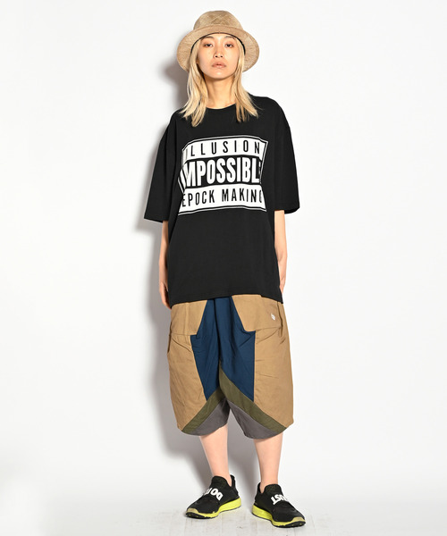 ALDIES(アールディーズ)の「ILLUSION Big T / イリュージョンビッグT(Tシャツ/カットソー・メンズ・イエロー/ホワイト/オレンジ/ブラック・FREE)」の4枚目の写真