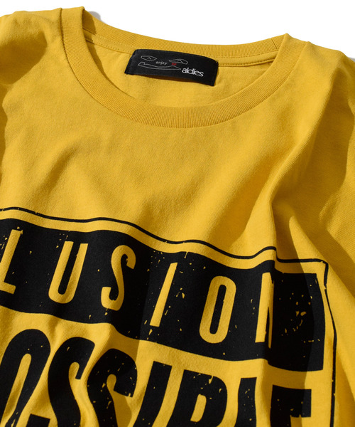 ALDIES(アールディーズ)の「ILLUSION Big T / イリュージョンビッグT(Tシャツ/カットソー・メンズ・イエロー/ホワイト/オレンジ/ブラック・FREE)」の11枚目の写真