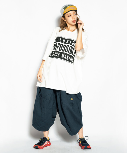 ALDIES(アールディーズ)の「ILLUSION Big T / イリュージョンビッグT(Tシャツ/カットソー・メンズ・イエロー/ホワイト/オレンジ/ブラック・FREE)」の21枚目の写真