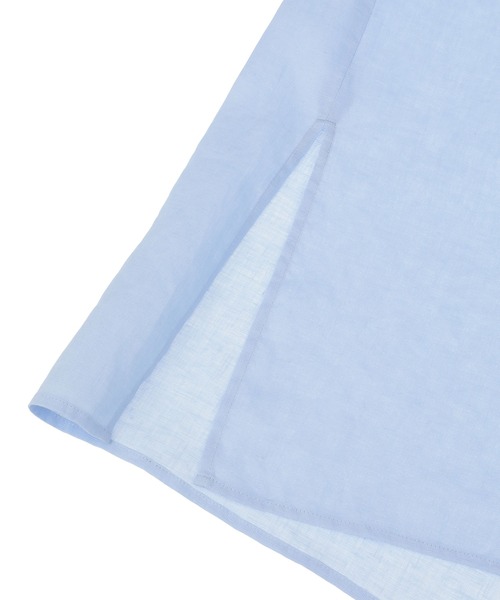 1er Arrondissement（プルミエアロンディスモン）の「ウォッシュリネン シャツワンピース（シャツワンピース・レディース・ブラック/カーキ/サックスブルー・38/36）」の9枚目の写真