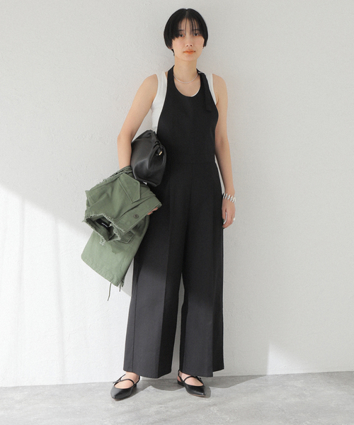 JOINT WORKS（ジョイントワークス）の「【COMMRE/コムル】ホルターネックサロペット（サロペット/オーバーオール・レディース・ブラウン/ブラック・FREE）」の19枚目の写真