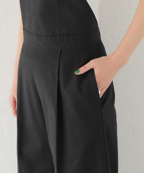 JOINT WORKS（ジョイントワークス）の「【COMMRE/コムル】ホルターネックサロペット（サロペット/オーバーオール・レディース・ブラウン/ブラック・FREE）」の5枚目の写真