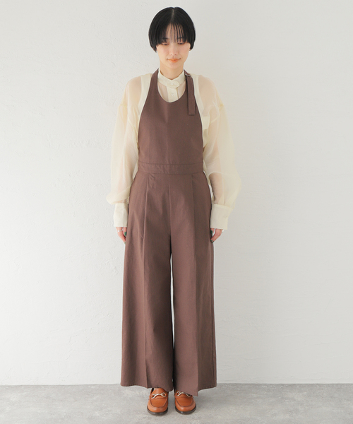 JOINT WORKS（ジョイントワークス）の「【COMMRE/コムル】ホルターネックサロペット（サロペット/オーバーオール・レディース・ブラウン/ブラック・FREE）」の14枚目の写真