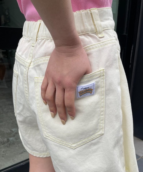 HELLO.SANFRANCISCO（ハローサンフランシスコ）の「【HELLO.SANFRANCISCO/ハローサンフランシスコ】オーバースカート付きショートパンツ（その他パンツ・レディース・パープル/イエロー/オフホワイト・FREE）」の7枚目の写真