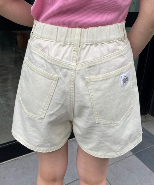 HELLO.SANFRANCISCO（ハローサンフランシスコ）の「【HELLO.SANFRANCISCO/ハローサンフランシスコ】オーバースカート付きショートパンツ（その他パンツ・レディース・パープル/イエロー/オフホワイト・FREE）」の5枚目の写真