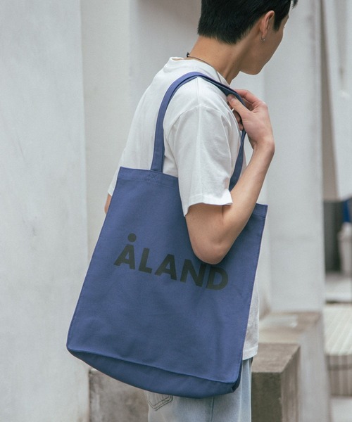 ALAND(エーランド)の「ALAND/マチツキロゴトート 2904473(トートバッグ・レディース・ブルー/ホワイト/ピンク/ブラウン・FREE)」の13枚目の写真