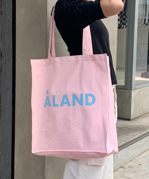 ALAND(エーランド)の「ALAND/マチツキロゴトート 2904473(トートバッグ・レディース・ブルー/ホワイト/ピンク/ブラウン・FREE)」の21枚目の写真