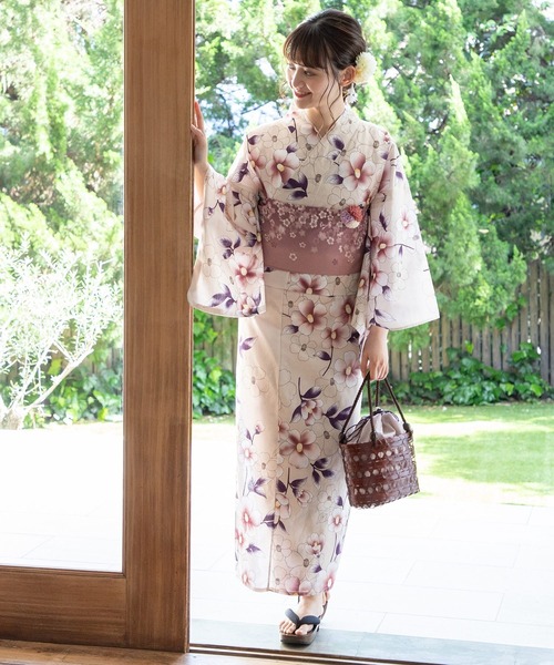 Honeys（ハニーズ）の「浴衣３輪コサージュヘアクリップ（バレッタ/ヘアクリップ・レディース・ピンク/イエロー/パープル・FREE）」の5枚目の写真