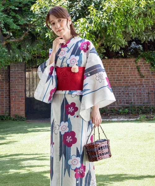 Honeys（ハニーズ）の「浴衣３輪コサージュヘアクリップ（バレッタ/ヘアクリップ・レディース・ピンク/イエロー/パープル・FREE）」の9枚目の写真