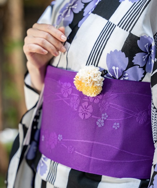 Honeys（ハニーズ）の「浴衣３輪コサージュヘアクリップ（バレッタ/ヘアクリップ・レディース・ピンク/イエロー/パープル・FREE）」の20枚目の写真