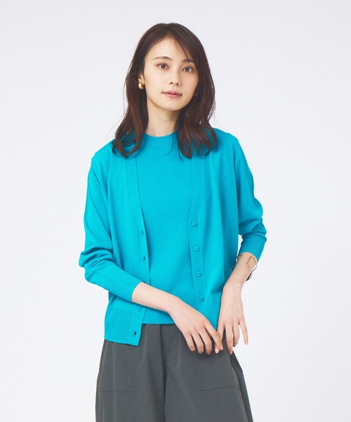 abahouse mavie（アバハウスマヴィ）の「ウォッシャブルサマーカーディガン（カーディガン/ボレロ・レディース・ブラック/ホワイト/ブルー・フリー）」の21枚目の写真