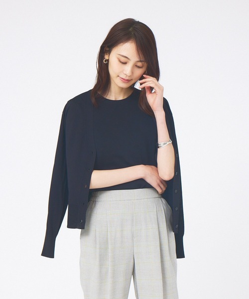 abahouse mavie（アバハウスマヴィ）の「ウォッシャブルサマーカーディガン（カーディガン/ボレロ・レディース・ブラック/ホワイト/ブルー・フリー）」の9枚目の写真
