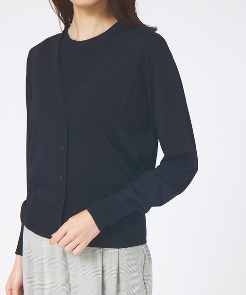 abahouse mavie（アバハウスマヴィ）の「ウォッシャブルサマーカーディガン（カーディガン/ボレロ・レディース・ブラック/ホワイト/ブルー・フリー）」の15枚目の写真