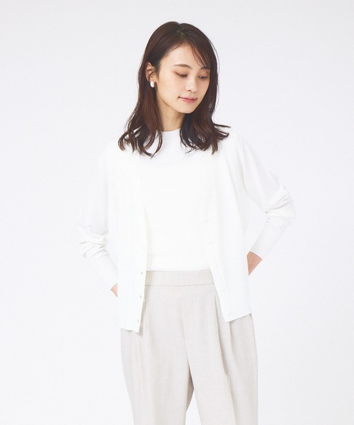 abahouse mavie（アバハウスマヴィ）の「ウォッシャブルサマーカーディガン（カーディガン/ボレロ・レディース・ブラック/ホワイト/ブルー・フリー）」の17枚目の写真