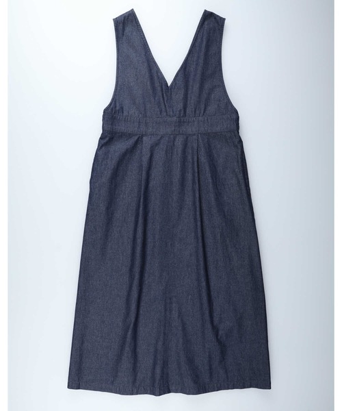 BACK NUMBER(バックナンバー)の「【BACK NUMBER】サスティナブルーワンピース(サロペット/オーバーオール・レディース・ダークインディゴブルー・M/L)」の12枚目の写真