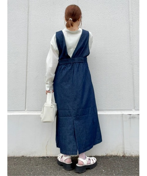 BACK NUMBER】サスティナブルーワンピース（サロペット