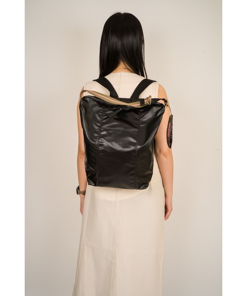 Jack Gomme(ジャックゴム)の「【JACK GOMME/ジャックゴム】2WAY ナイロン バックパック トートバッグ リュック(バックパック/リュック・レディース・ブルー/ブラック/アーミー/ホワイト・FREE)」の14枚目の写真