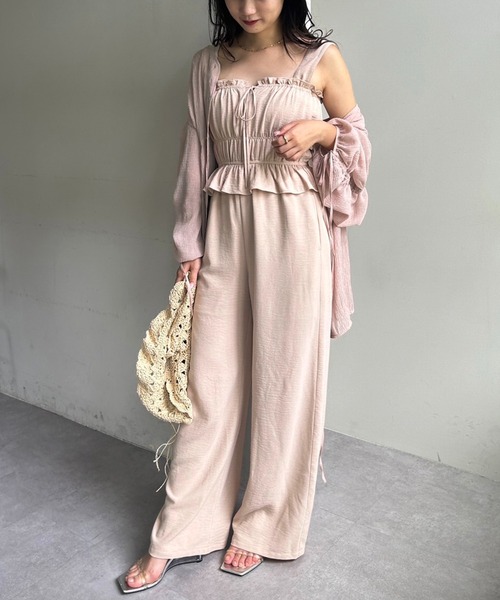 one after another NICE CLAUP（ワンアフターアナザーナイスクラップ）の「袖ドロストシアープリーツブラウス（シャツ/ブラウス・レディース・アイボリー/ブルーグレー/ピンクベージュ/ドット・FREE）」の13枚目の写真