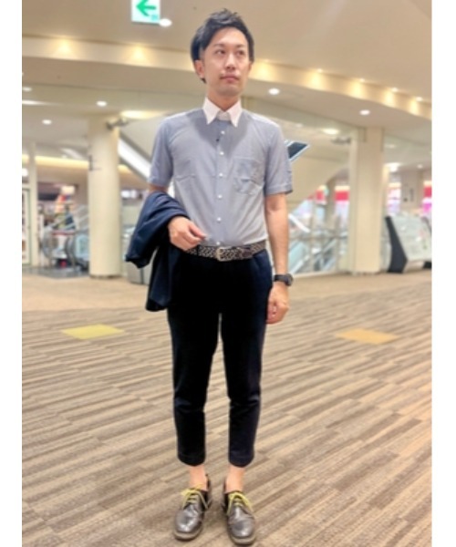 Perfect Suit FActory（パーフェクトスーツファクトリー）の「【完全ノーアイロン】半袖アイシャツ【ECOi-shirt】アイスライブ　サックス（ビジネスシャツ・メンズ・サックスブルー/ネイビー・S/3L/LL/L/M）」の10枚目の写真