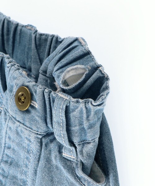 BRANSHES（ブランシェス）の「デニムショートパンツ（デニムパンツ・キッズ・サックスブルー/ブルー・110/140/130/90/150/100/120）」の21枚目の写真