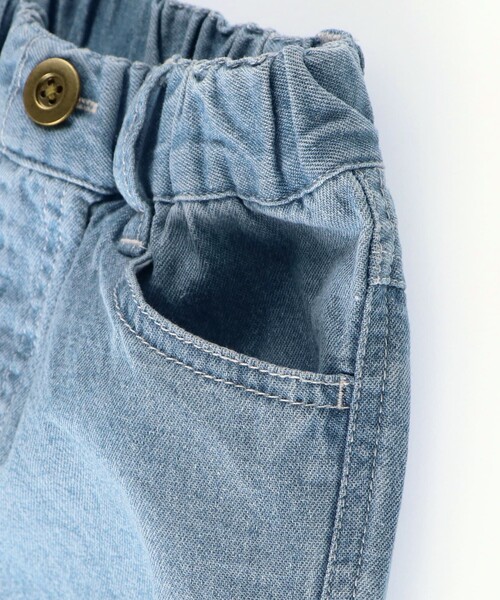 BRANSHES（ブランシェス）の「デニムショートパンツ（デニムパンツ・キッズ・サックスブルー/ブルー・110/140/130/90/150/100/120）」の18枚目の写真