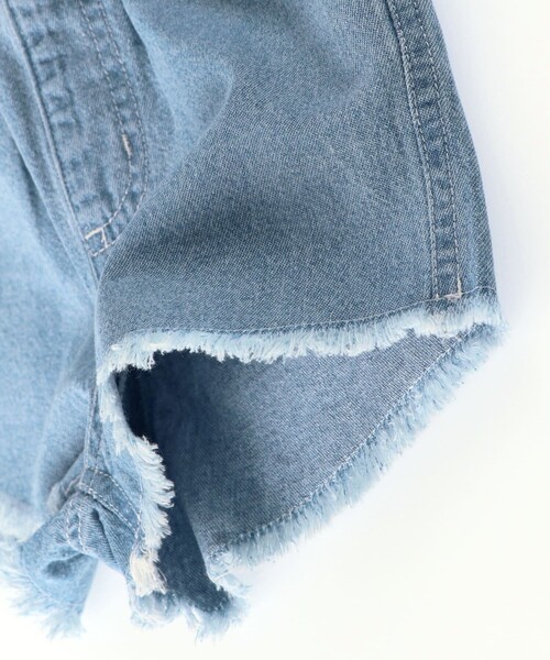 BRANSHES（ブランシェス）の「デニムショートパンツ（デニムパンツ・キッズ・サックスブルー/ブルー・110/140/130/90/150/100/120）」の15枚目の写真