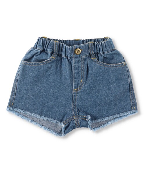 BRANSHES（ブランシェス）の「デニムショートパンツ（デニムパンツ・キッズ・サックスブルー/ブルー・110/140/130/90/150/100/120）」の7枚目の写真