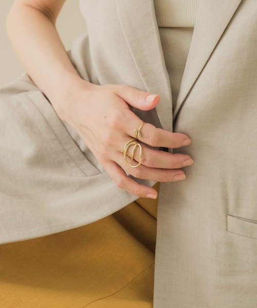 SMELLY（スメリー）の「2セットリング（リング・レディース・ゴールド・-）」の3枚目の写真