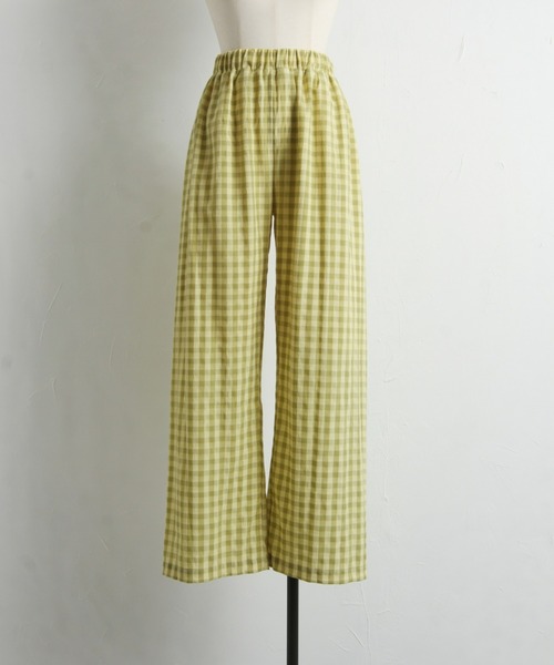 &. NOSTALGIA(アンドドットノスタルジア)の「【ZOZO限定】ギンガムチェックパンツ(その他パンツ・レディース・グリーン/レッド・FREE)」の16枚目の写真