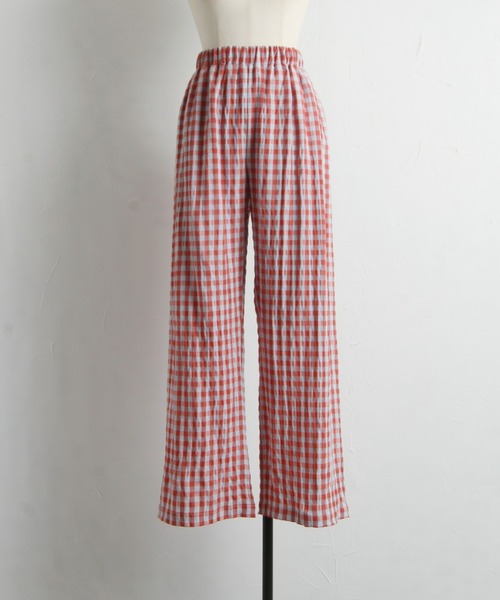 &. NOSTALGIA(アンドドットノスタルジア)の「【ZOZO限定】ギンガムチェックパンツ(その他パンツ・レディース・グリーン/レッド・FREE)」の17枚目の写真