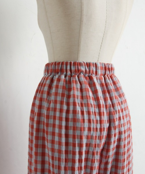 &. NOSTALGIA(アンドドットノスタルジア)の「【ZOZO限定】ギンガムチェックパンツ(その他パンツ・レディース・グリーン/レッド・FREE)」の20枚目の写真