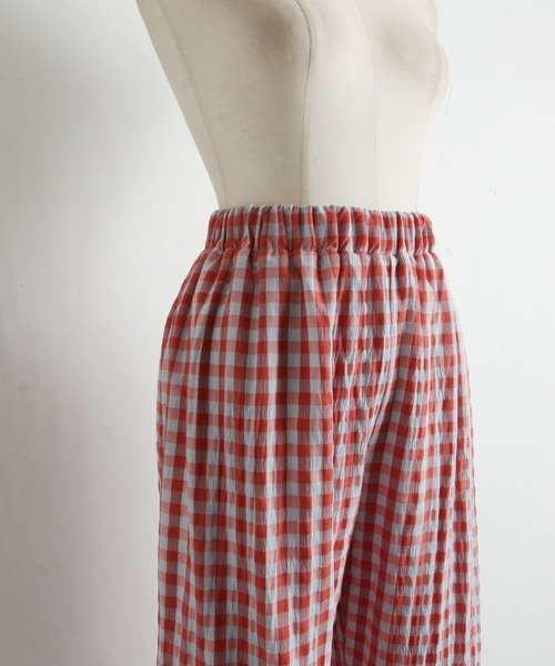 &. NOSTALGIA(アンドドットノスタルジア)の「【ZOZO限定】ギンガムチェックパンツ(その他パンツ・レディース・グリーン/レッド・FREE)」の22枚目の写真