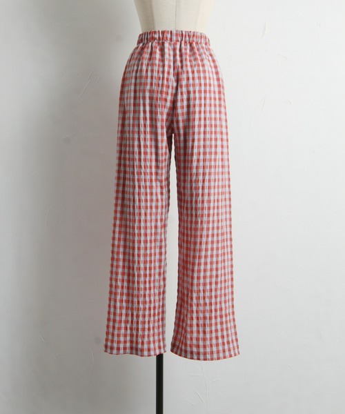 &. NOSTALGIA(アンドドットノスタルジア)の「【ZOZO限定】ギンガムチェックパンツ(その他パンツ・レディース・グリーン/レッド・FREE)」の19枚目の写真