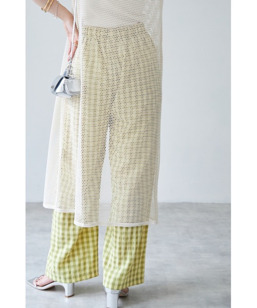 &. NOSTALGIA(アンドドットノスタルジア)の「【ZOZO限定】ギンガムチェックパンツ(その他パンツ・レディース・グリーン/レッド・FREE)」の14枚目の写真