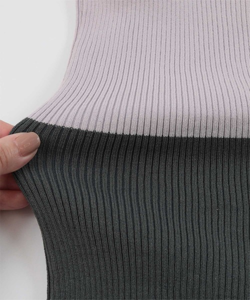 miette（ミエット）の「配色ニットキャミソール（キャミソール・レディース・ブラック/ブルー/マルチ・FREE）」の6枚目の写真