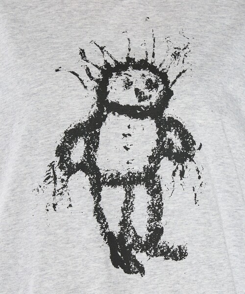 agnes b.(アニエスベー)の「コットン プリント 半袖 アーティスト Tシャツ "Harmony Korine"(Tシャツ/カットソー・レディース・グレー系その他・MEDIUM/LARGE/SMALL/X-LARGE)」の6枚目の写真