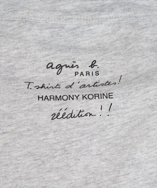 agnes b.(アニエスベー)の「コットン プリント 半袖 アーティスト Tシャツ "Harmony Korine"(Tシャツ/カットソー・レディース・グレー系その他・MEDIUM/LARGE/SMALL/X-LARGE)」の5枚目の写真