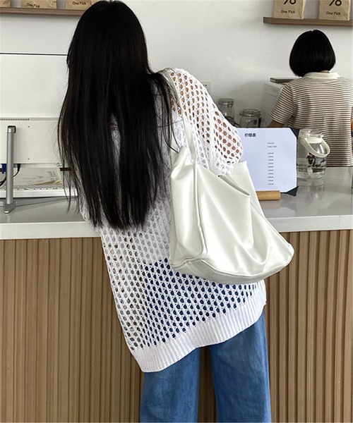 MAISON DE THERESE(メゾン ド テレーズ)の「透け感 クルーネックメッシュサマーニットトップス(ニット/セーター・レディース・グリーン/グレー/ホワイト/ブラック・M)」の20枚目の写真