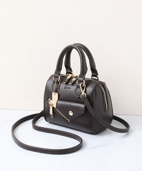 jouetie（ジュエティ）の「【jouetie/ジュエティ】ライダース　マイクロミニボストンバッグ　ミニショルダーバッグ（ボストンバッグ・レディース・アイボリー/ダークブラウン/ブラック/シルバー/Wine/ワインレッド・FREE）」の22枚目の写真