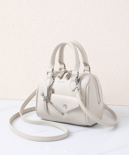 jouetie（ジュエティ）の「【jouetie/ジュエティ】ライダース　マイクロミニボストンバッグ　ミニショルダーバッグ（ボストンバッグ・レディース・アイボリー/ダークブラウン/ブラック/シルバー/Wine/ワインレッド・FREE）」の20枚目の写真