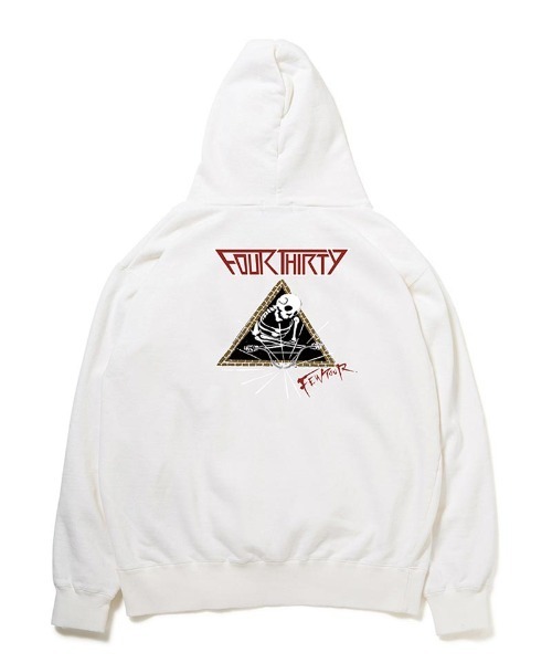430(フォーサーティ)の「mpa3240- TF FEW TOUR P-O PARKA パーカー(パーカー・メンズ・ブラック/ホワイト/ケリー/ネイビー/パープル/グレー・3/0/1/2)」の2枚目の写真