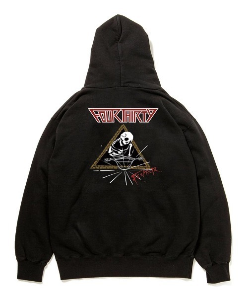 430(フォーサーティ)の「mpa3240- TF FEW TOUR P-O PARKA パーカー(パーカー・メンズ・ブラック/ホワイト/ケリー/ネイビー/パープル/グレー・3/0/1/2)」の1枚目の写真