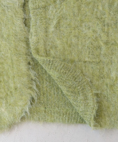 CLEIO（クレイオ）の「【CLEIO】シャギーニットカーディガン（カーディガン/ボレロ・レディース・アイボリー/グリーン/ベージュ/ブラック・FREE）」の10枚目の写真