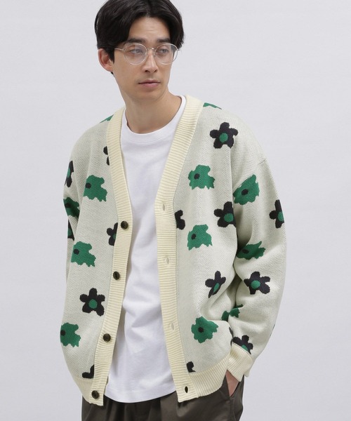 【JURGEN LEHL】綿麻混 ジャガードボレロ カーディガン M ブラック セール】麻混 5分袖 ビッグシルエット ロングカーディガン Dal